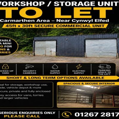 Garage Parking to let in Near Conwyl Elfed